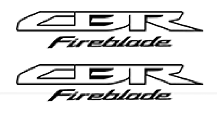 2x CBR-Outlines incl. Fireblade - Black